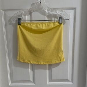 SHEIN Yellow Crop Top